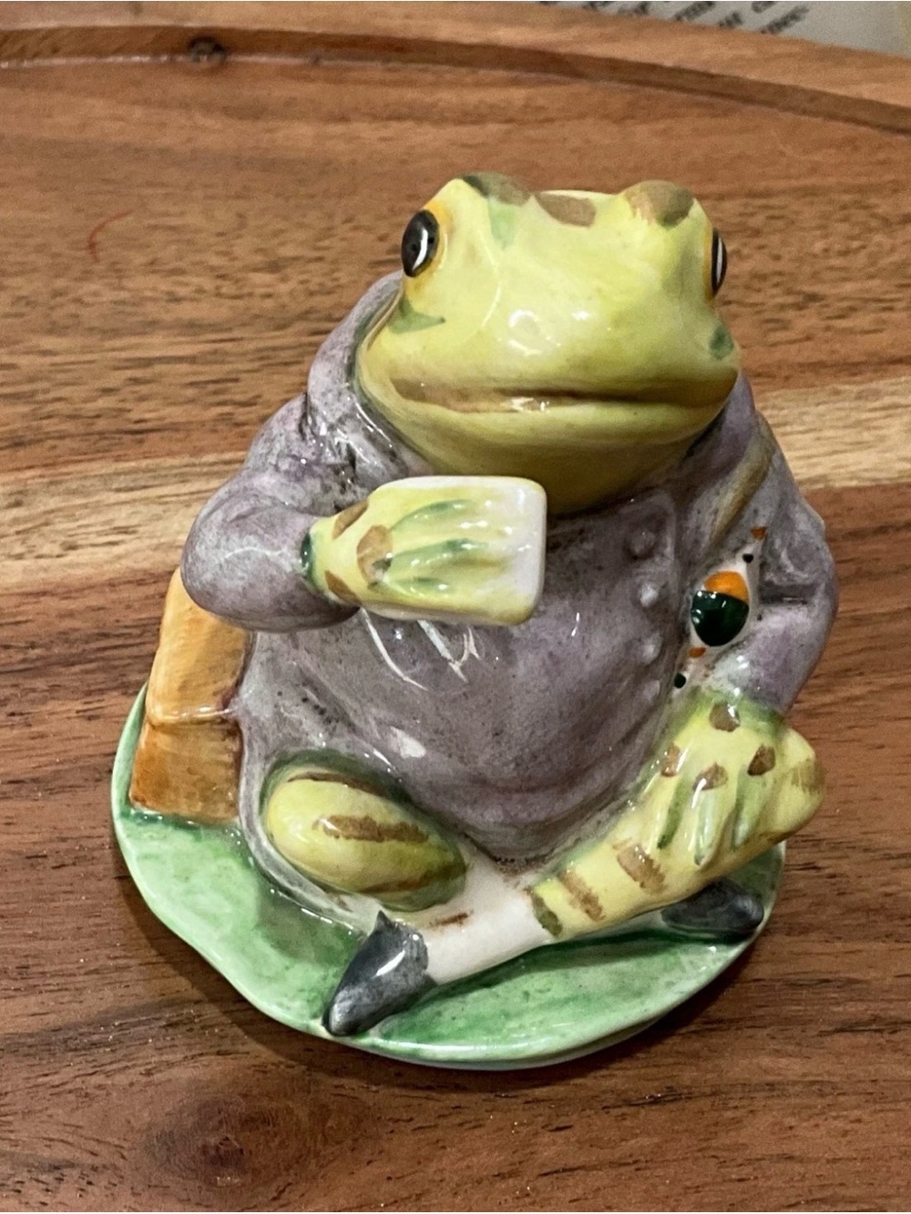 Vintage Beatrix Potter Figurine Beswick England Mr Jeremy Fisher 1950 NEAR MINT